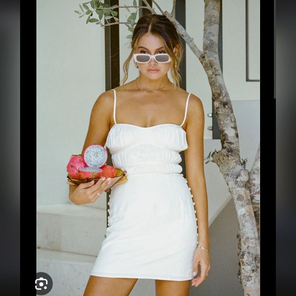 NEW-Sabo Skirt Dress-Pana Dress-White mini Dress-Size small